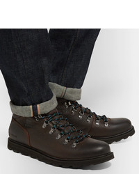 Мужские темно-коричневые кожаные повседневные ботинки от Sorel