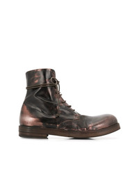 Мужские темно-коричневые кожаные повседневные ботинки от Marsèll