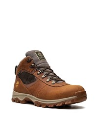 Мужские темно-коричневые кожаные повседневные ботинки от Timberland