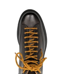 Мужские темно-коричневые кожаные повседневные ботинки от Bally