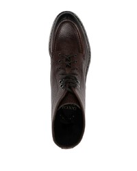 Мужские темно-коричневые кожаные повседневные ботинки от Doucal's