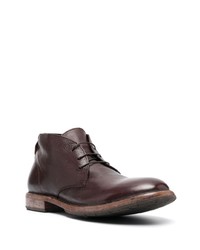 Мужские темно-коричневые кожаные повседневные ботинки от Moma