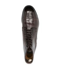 Мужские темно-коричневые кожаные повседневные ботинки от Officine Creative