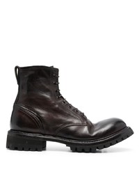 Мужские темно-коричневые кожаные повседневные ботинки от Premiata