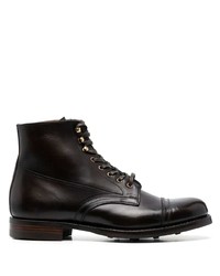 Мужские темно-коричневые кожаные повседневные ботинки от Ralph Lauren RRL