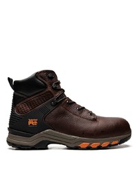 Мужские темно-коричневые кожаные повседневные ботинки от Timberland