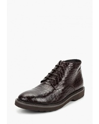 Мужские темно-коричневые кожаные повседневные ботинки от Vitacci