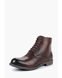 Мужские темно-коричневые кожаные повседневные ботинки от Vitacci