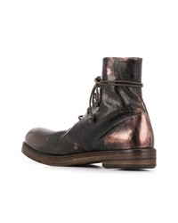 Мужские темно-коричневые кожаные повседневные ботинки от Marsèll