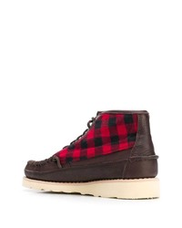 Мужские темно-коричневые кожаные повседневные ботинки от Sebago