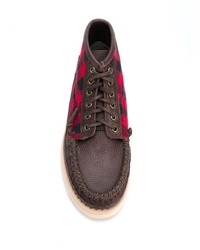 Мужские темно-коричневые кожаные повседневные ботинки от Sebago