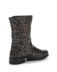 Темно-коричневые кожаные полусапоги от Ascalini