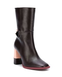 Темно-коричневые кожаные полусапоги от Paloma Barceló