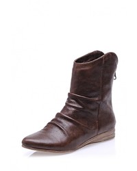 Темно-коричневые кожаные полусапоги от Bueno Shoes