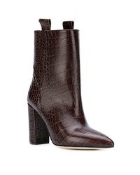 Темно-коричневые кожаные полусапоги от Paris Texas