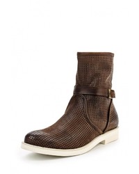 Темно-коричневые кожаные полусапоги от Just Couture