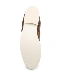 Темно-коричневые кожаные полусапоги от Just Couture