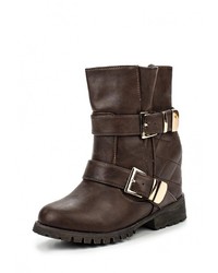 Темно-коричневые кожаные полусапоги от Kylie