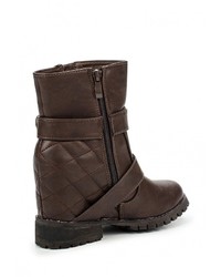 Темно-коричневые кожаные полусапоги от Kylie