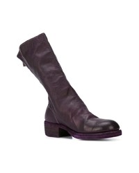 Темно-коричневые кожаные полусапоги от Guidi