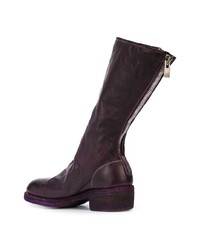 Темно-коричневые кожаные полусапоги от Guidi