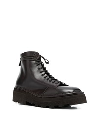 Мужские темно-коричневые кожаные рабочие ботинки от Marsèll