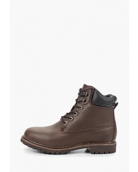 Мужские темно-коричневые кожаные рабочие ботинки от Ascot