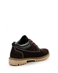 Мужские темно-коричневые кожаные рабочие ботинки от Bekerandmiller