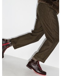 Мужские темно-коричневые кожаные рабочие ботинки от Rossignol