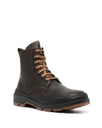 Мужские темно-коричневые кожаные рабочие ботинки от Camper