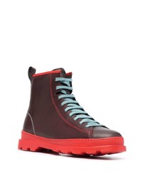 Мужские темно-коричневые кожаные рабочие ботинки от Camper