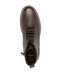 Мужские темно-коричневые кожаные рабочие ботинки от Henderson Baracco