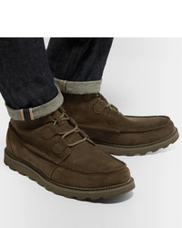 Мужские темно-коричневые кожаные рабочие ботинки от Sorel