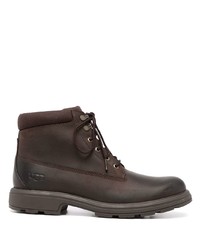 Мужские темно-коричневые кожаные рабочие ботинки от UGG