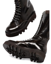 Мужские темно-коричневые кожаные рабочие ботинки от Grenson