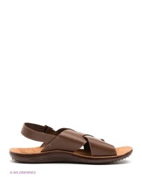 Мужские темно-коричневые кожаные сандалии от Best Walk