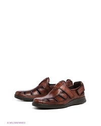 Мужские темно-коричневые кожаные сандалии от Ecco