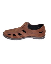 Мужские темно-коричневые кожаные сандалии от GassA