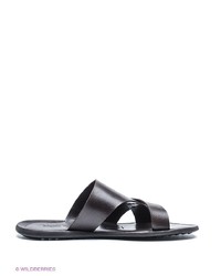 Мужские темно-коричневые кожаные сандалии от Mario Ponti