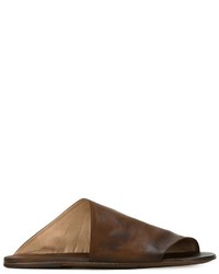 Мужские темно-коричневые кожаные сандалии от Marsèll