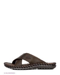 Мужские темно-коричневые кожаные сандалии от NexPero