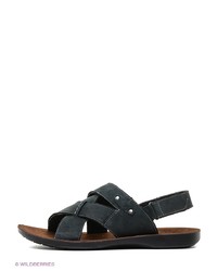 Мужские темно-коричневые кожаные сандалии от Tesoro