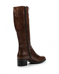 Темно-коричневые кожаные сапоги от Bata