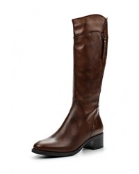 Темно-коричневые кожаные сапоги от Bata