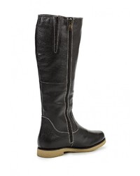 Темно-коричневые кожаные сапоги от Caprice