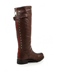 Темно-коричневые кожаные сапоги от Dino Ricci