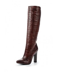 Темно-коричневые кожаные сапоги от Just Couture