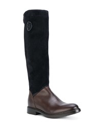 Темно-коричневые кожаные сапоги от Tommy Hilfiger