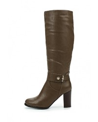 Темно-коричневые кожаные сапоги от Super Mode