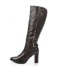 Темно-коричневые кожаные сапоги от Super Mode